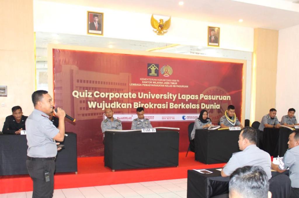 Lapas Pasuruan Gelar Quiz Corporate&nbsp;University