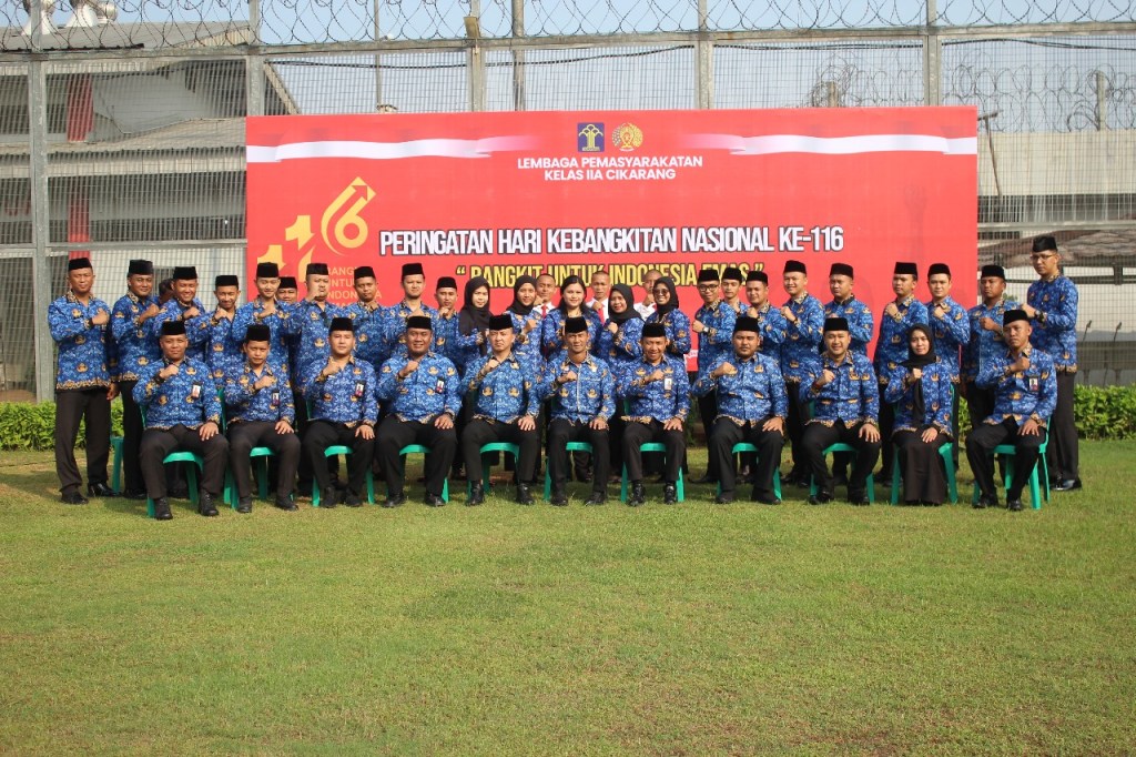Lapas Kelas IIA Cikarang Laksanakan Upacara Bendera Hari Kebangkitan Nasional Ke-116 Tahun&nbsp;2024