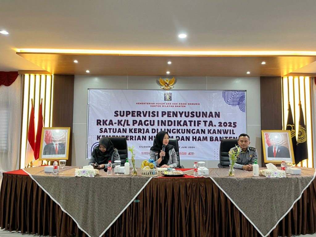 Lapas Cilegon Gelar Supervisi Penyusunan Pagu Indikatif Satuan Kerja Kemenkumham Banten Tahun Anggaran 2025