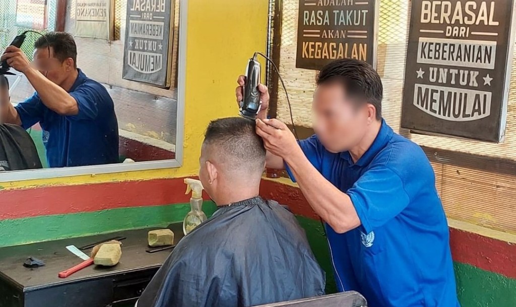 Lapas Kelas I Palembang Asah Keterampilan dan Produktivitas WBP Lewat Barbershop 