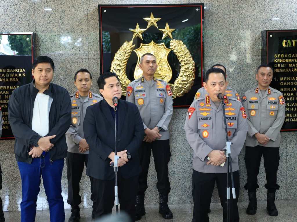 Kapolri dan Ketum PSSI Bertemu, Pastikan Penyelenggaraan Piala Presiden Berjalan Aman dan&nbsp;Lancar