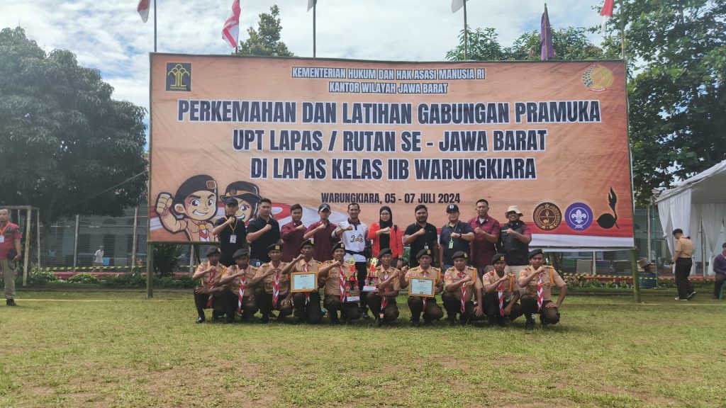 Warga Binaan Lapas Cikarang Penuh Semangat Ikuti Lomba Latihan Gabungan dan Perkemahan Lapas/Rutan/LPKA Se-Jawara