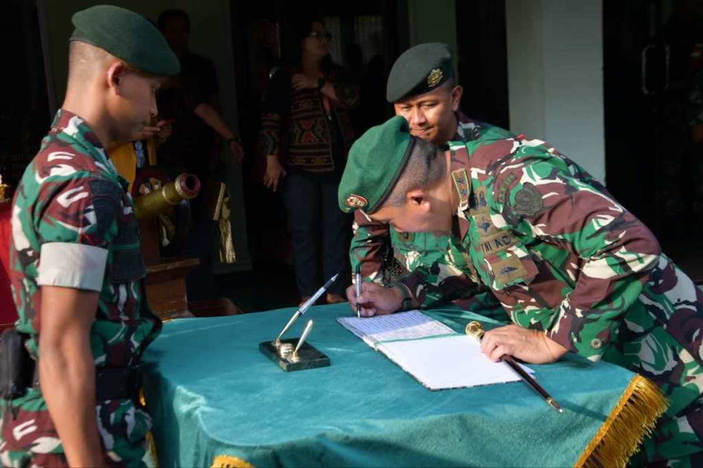 Yonarmed 11 Kostrad Laksanakan Upacara Pengantaran Satgas Pamtas&nbsp;RI-Malaysia