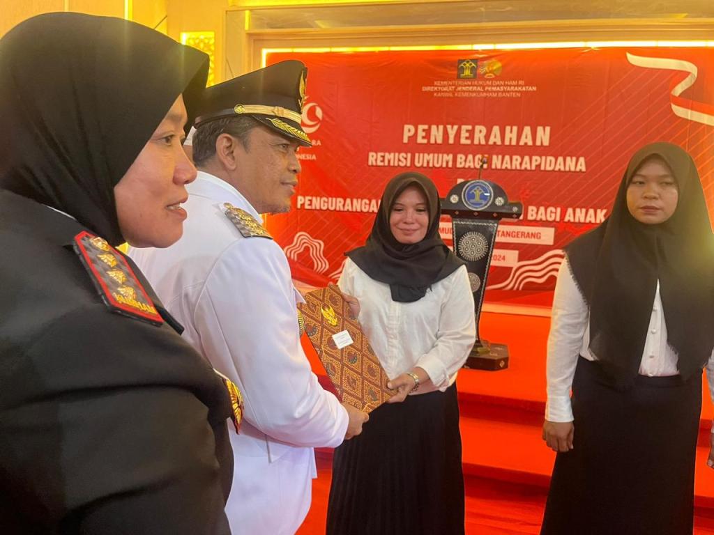 Lapas Perempuan Tangerang Ikuti Pelaksanaan Penyerahan Remisi Umum HUT RI&nbsp;ke-79
