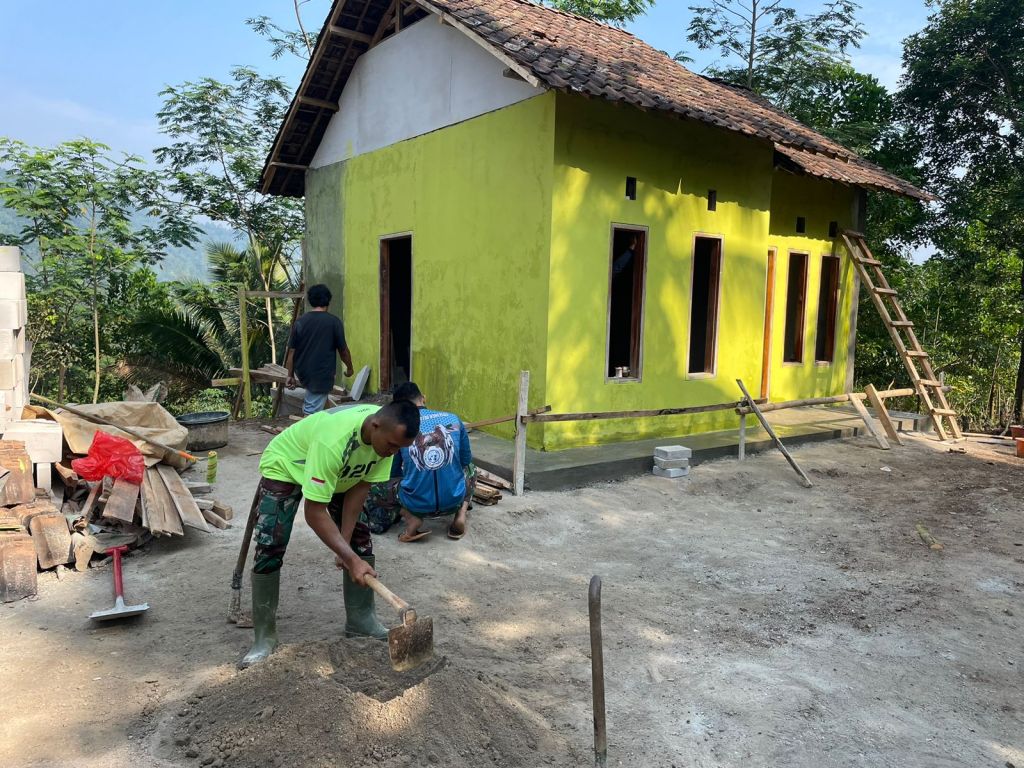 Pembangunan RTLH Program TMMD 121 Pandeglang Memasuki Tahap&nbsp;finishing