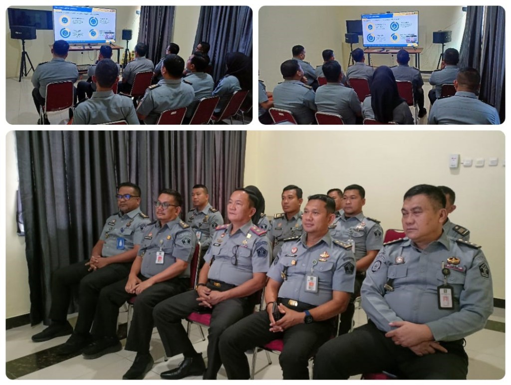 Lapas Kelas I Palembang Ikuti Penguatan Tugas dan Fungsi Pemasyarakatan oleh Sekretaris Ditjenpas