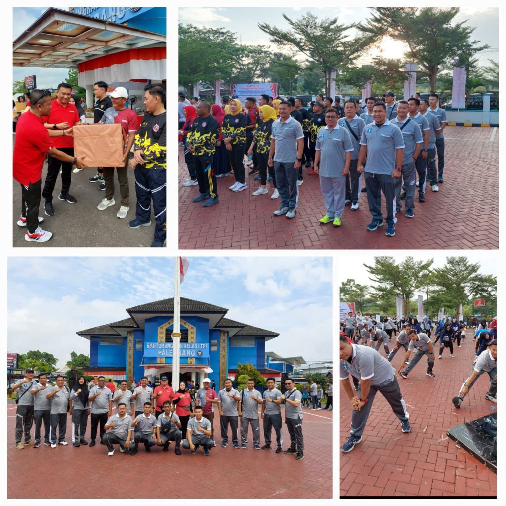 Lapas Kelas I Palembang ikuti Olahraga Bersama di Lingkungan Kemenkumham Sumatera&nbsp;Selatan