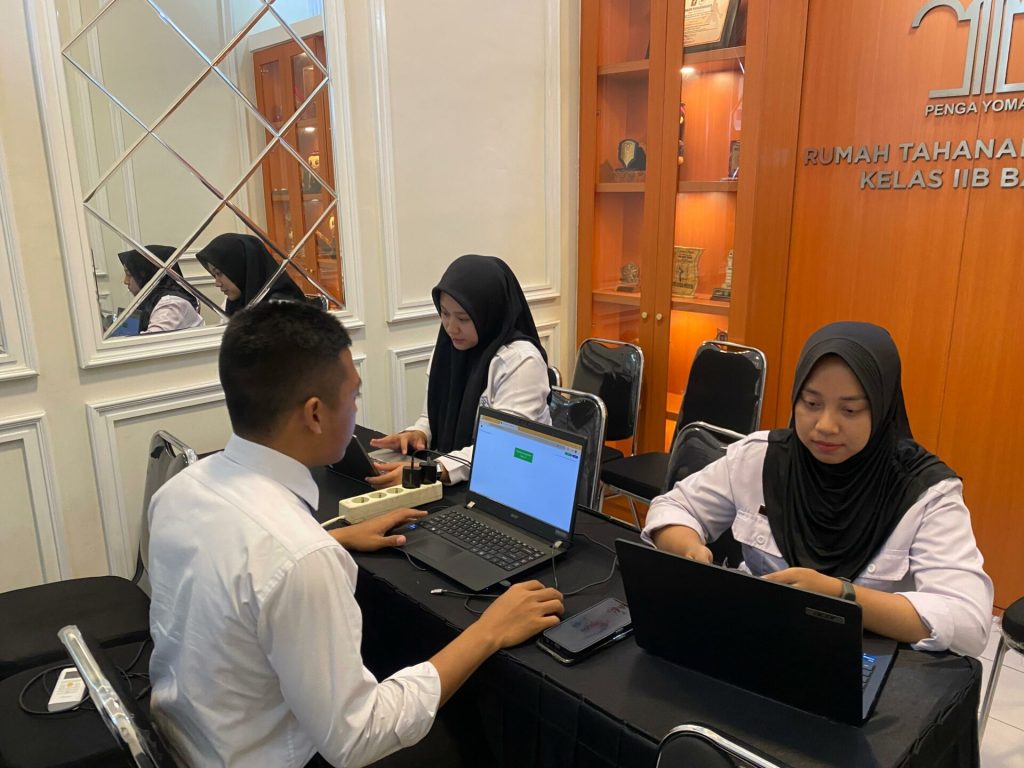 Ukur Kompetensi, Rutan Bangil Kanwil Kemenkumham Jatim Ikuti Penilaian Preferensi Kompetensi